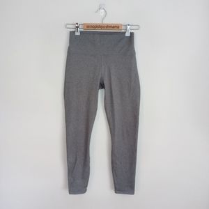 Fabletics Cropped Leggings Grey PowerHold Size XS